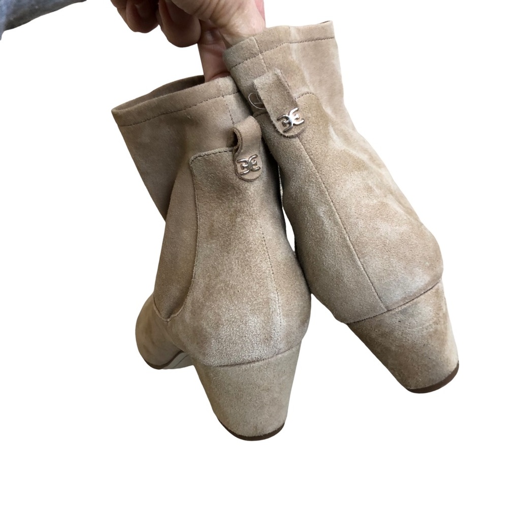 Sam Edelman Karlee Camel Suede Ankle Boots 8 1/2 - Picture 7 of 12